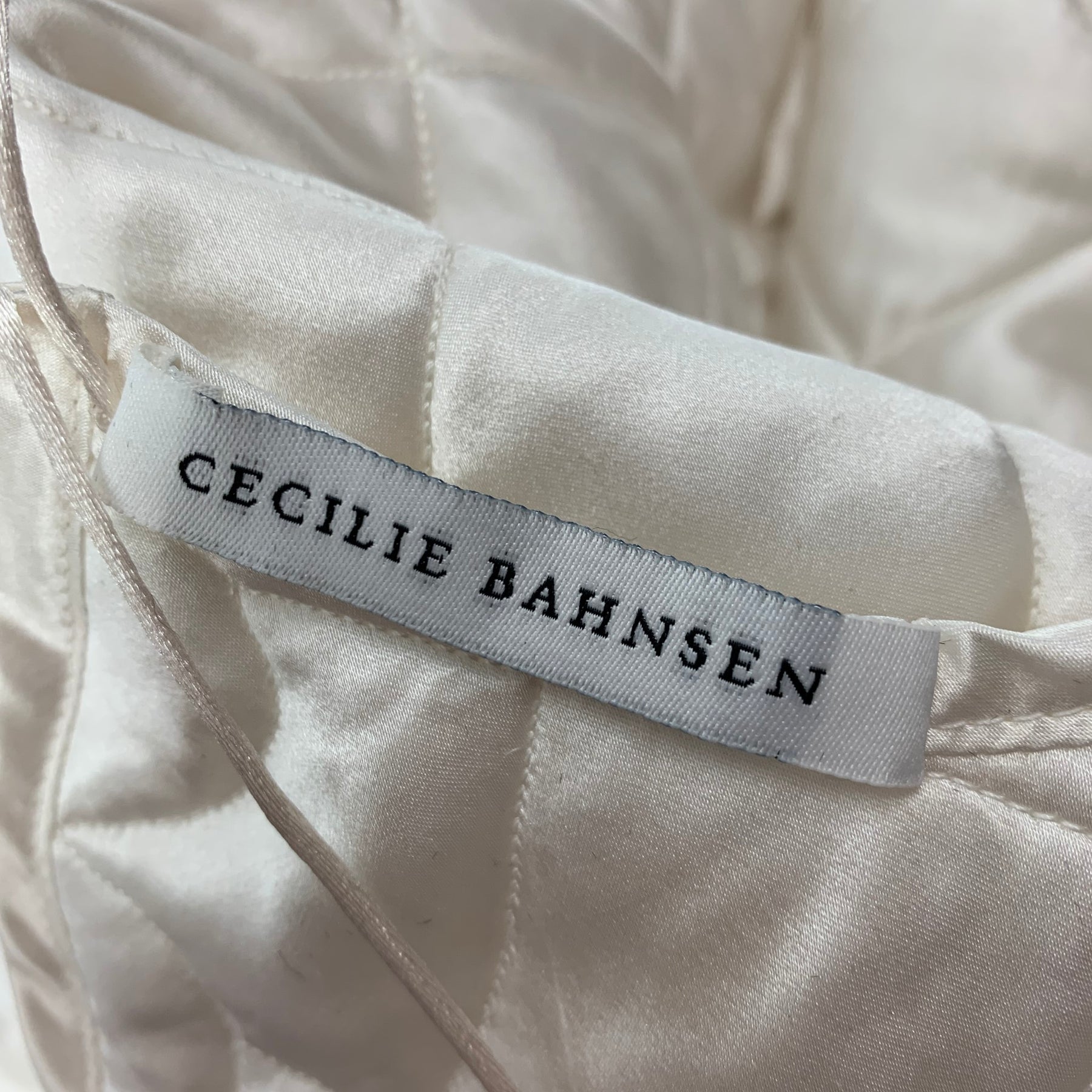 CECILIE BAHNSEN Size 4 Beige Quilted Selena Tank Top – Sui