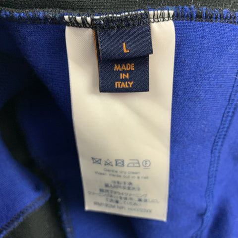 LOUIS VUITTON par VIRGIL ABLOH Pré-FW19 Taille L Bleu Coton / Polyester Bike Cycle Pullover Jersey