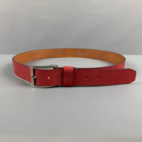 SP Size 39 Red Leather Belt