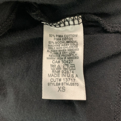 SPLENDID Size XS Black Cotton &  Modal Cardigan