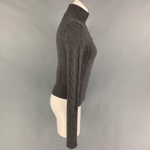 INHABIT Taille S Cardigan à manches longues en mélange de cachemire gris