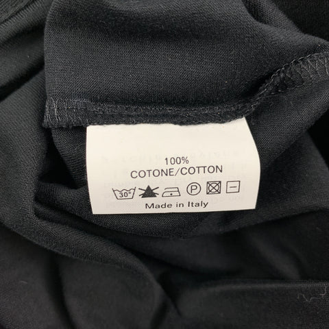 YVES SAINT LAURENT Size S Black Cotton Bubble Hem Dress