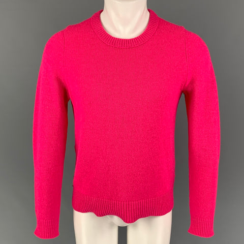 ACNE STUDIOS Talla M Suéter invertido Kai de lana sólida rosa
