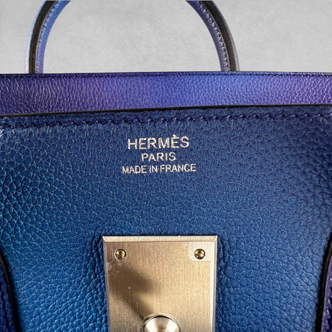Hermès SS19 Ombré Haut à Courroies Cosmos HAC 50 Nuit Violet Limited Edition Bag