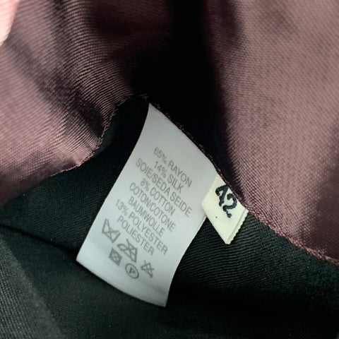 PAUL SMITH Size 42 Black Pink Green Embroidery Rayon Blend Sport Coat