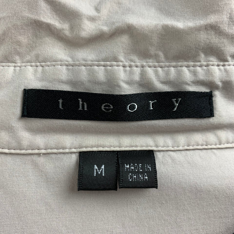 THEORY Size M Pink Dusty lilac Cotton / Elastane Long Sleeve Shirt