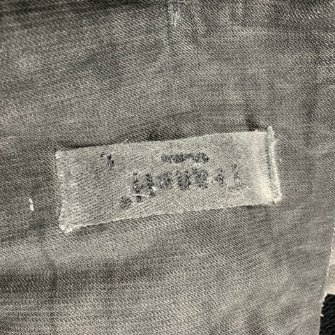 TRANSIT UOMO Size 34 Grey Distressed Cotton / Ramie Narrow leg Casual Pants