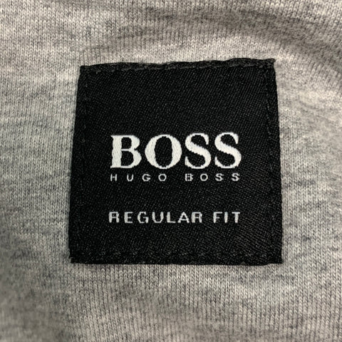 HUGO BOSS Size S Black Mixed Fabrics Cotton Nylon Zip Up Jacket