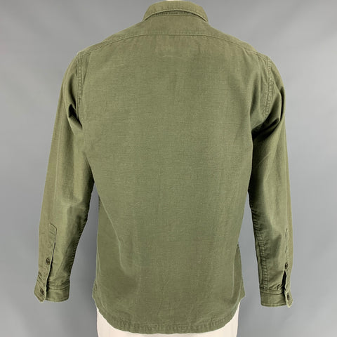 DELUXE Size XL Olive Cotton Military Jacket