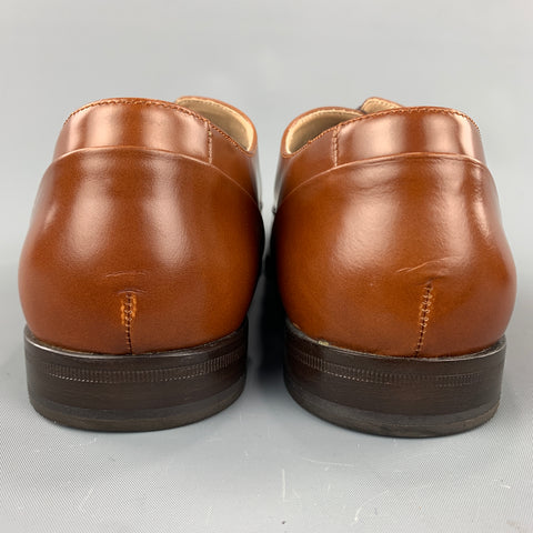 MR. HARE Size 11 Solid Tan Leather Cap Sleeves Lace Up