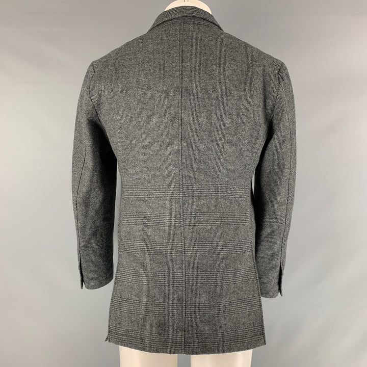 ENGINEERED GARMENTS Size S Grey Black Glenplaid Wool Sport Coat