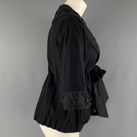 MARC by MARC JACOBS Size 2 Black Viscose Blend Jacket