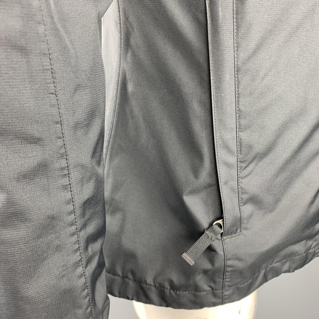 PATAGONIA Size L Black Nylon Windbreaker Jacket