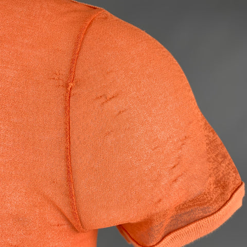 JEAN PAUL GAULTIER Size M Orange Polyester Short Sleeve T-shirt