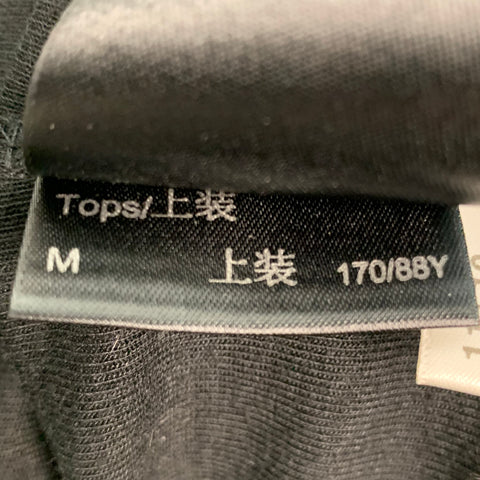 Y-3 Size M Black Polyester Viscose Hidden Buttons Cardigan