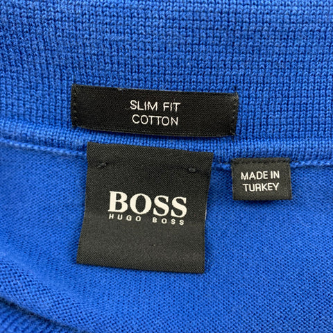 BOSS by HUGO BOSS Size M Blue Cotton Pullover