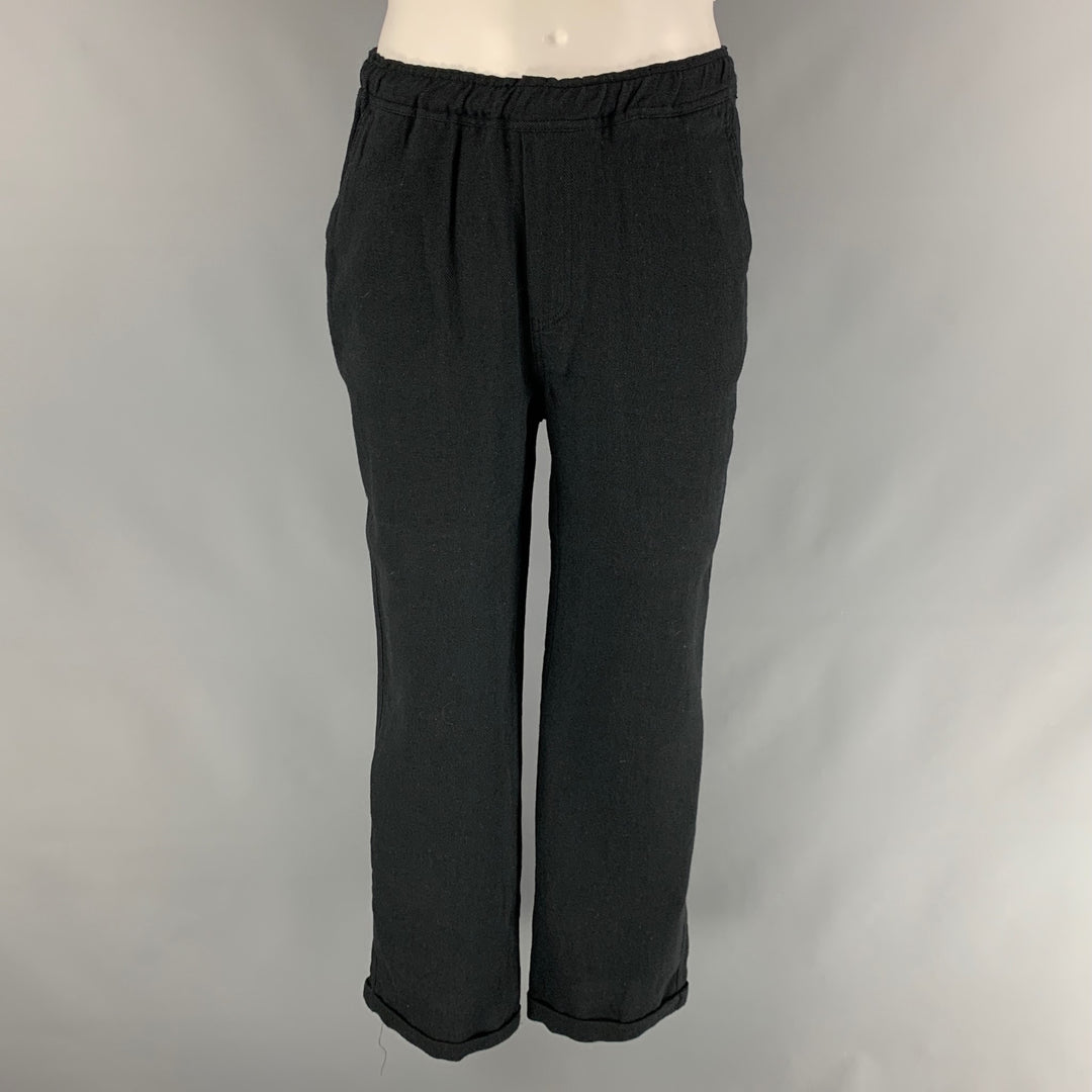 OUR LEGACY Size 38 Black Wool Blend Single Breasted Suit