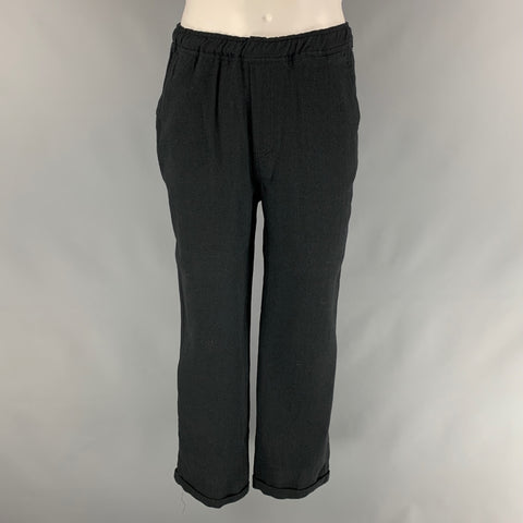 OUR LEGACY Size 38 Black Wool Blend Single Breasted Suit