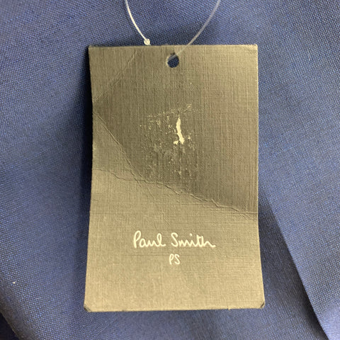 PAUL SMITH Size 34 Blue Wool Mohair Flat Front Dress Pants