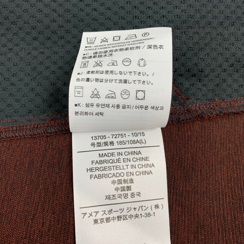 ARCTERYX Size L Brown Polyester Zip Up Jacket