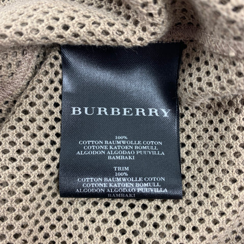 BURBERRY PRORSUM Spring 2011 Size L Khaki Mesh Cotton T-shirt