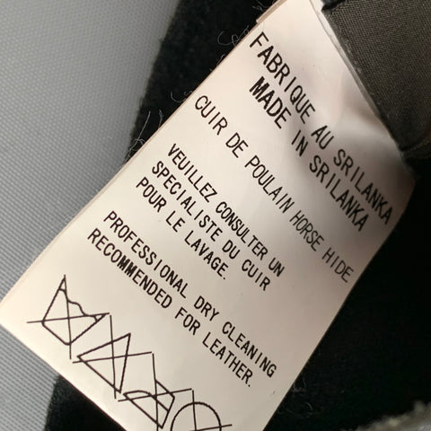 Vintage Y's by YOHJI YAMAMOTO Size One Size Black Leather Gloves
