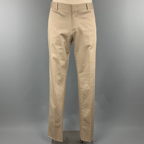 DANIELE ALESSANDRINI Costume Kaki Coton / Elasthanne 36 x 36 en Pointe Revers