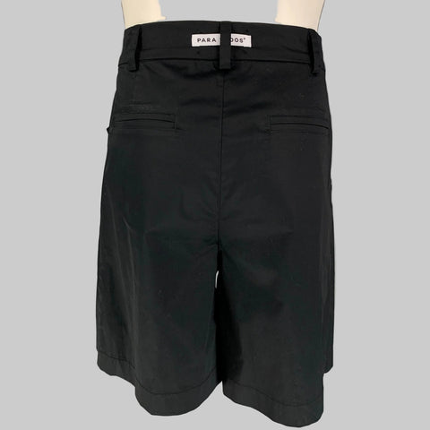 PARA TODOS Talla S Shorts Anchos Plisados ​​Negro