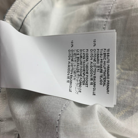 MARC JACOBS Size 38 Navy & Off White Print Cotton Zip Fly Shorts