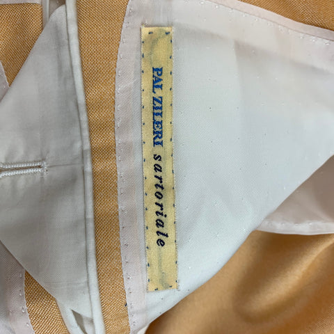 PAL ZILERI Size 40 Yellow Cashmere Silk Sport Coat