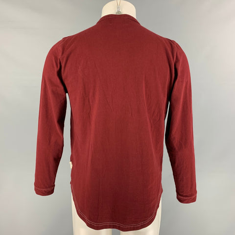 OLIVER SPENCER Size M Burgundy Solid Cotton Hanley T-shirt