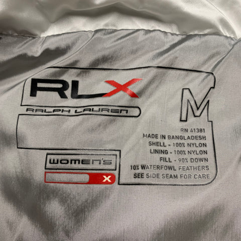 RLX by RALPH LAUREN Size M White Nylon Padded Zip Up Vest