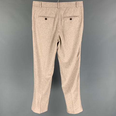 HYDEN YOO Size 33 Oatmeal Flat Front Dress Pants