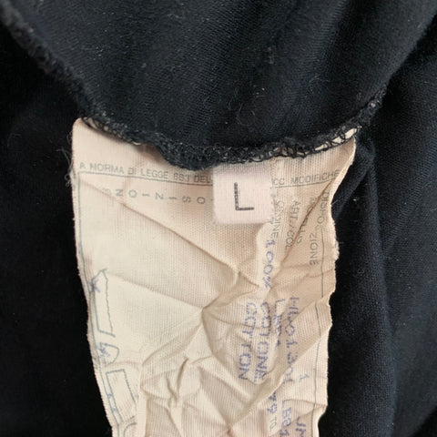 HELMUT LANG Size L Black Cotton Long Sleeve T-shirt