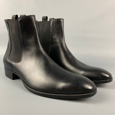 MARC JACOBS Size 11 Black Leather Chelsea Boots