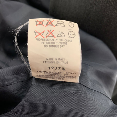 Vintage GUCCI Size 8 Gray Wool Rayon Heather Single Breasted Pants Suit