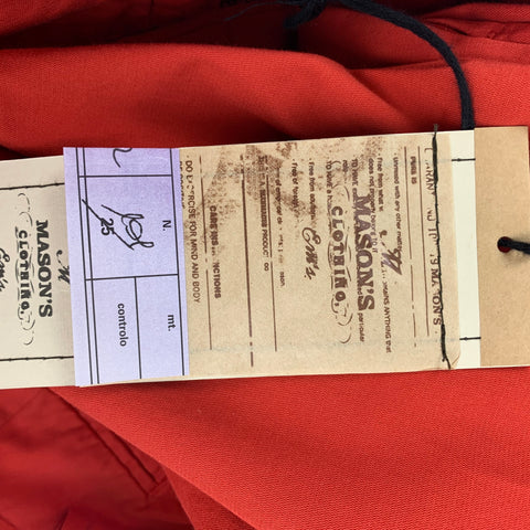 MASON'S Size 30 Orange Cotton Zip Fly Casual Pants