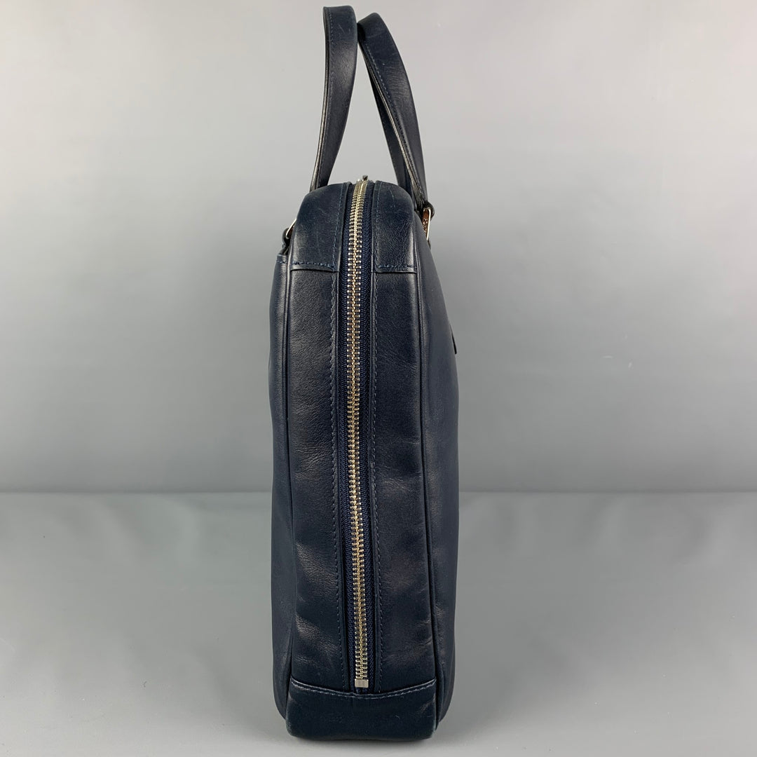 PORTER YOSHIDA & Co. Navy Leather Travel Bag