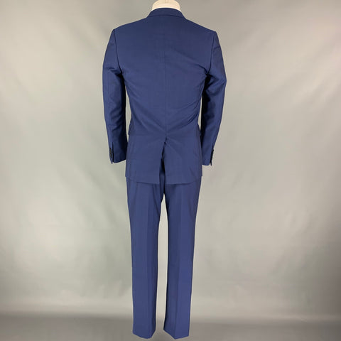PAUL SMITH The Byard Size 36 Regular Blue Wool / Mohair Notch Lapel Suit
