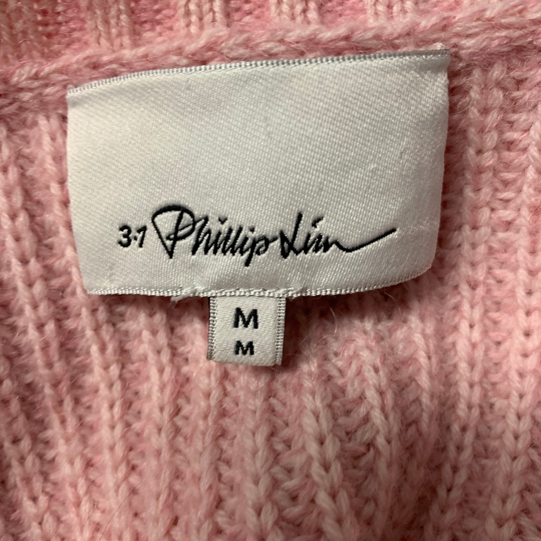 3.1 PHILLIP LIM Size M Pink Wool  Polyester Crew-Neck Sweater