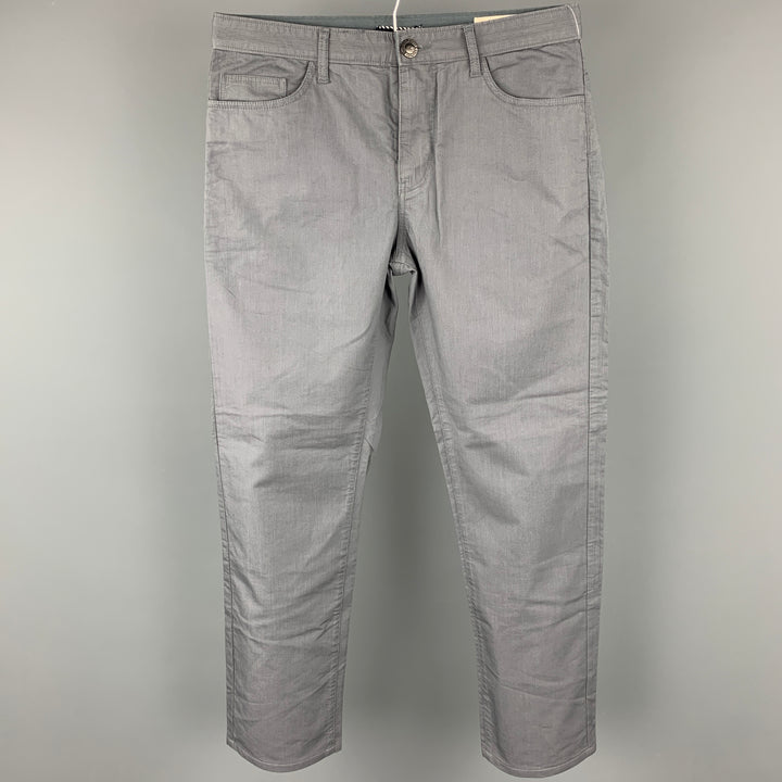SURFSIDE Size 31 Grey Cotton Zip Fly Casual Pants