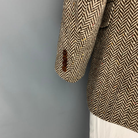RRL by RALPH LAUREN Size 44 Brown & Beige Herringbone Wool Sport Coat
