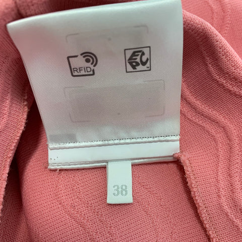 PRADA Short ceinturé texturé en polyester rose taille 0