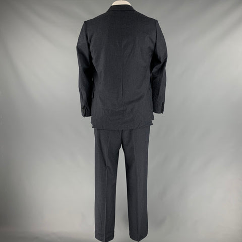 PAUL SMITH Size 42 Navy Wool Silk Notch Lapel Suit