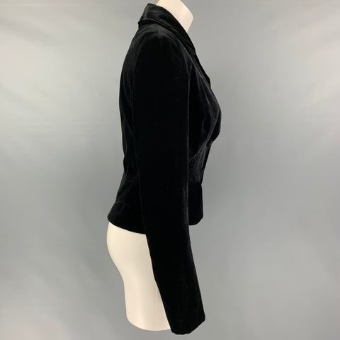 MARTIN GRANT Size M Black Viscose Blend Single breasted Jacket
