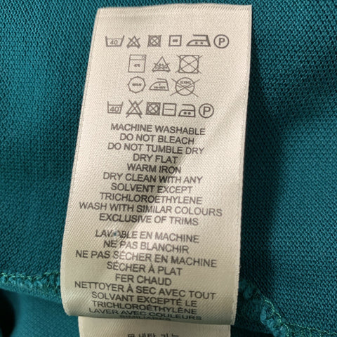 BURBERRY BRIT Size XL Green Solid Cotton Polo