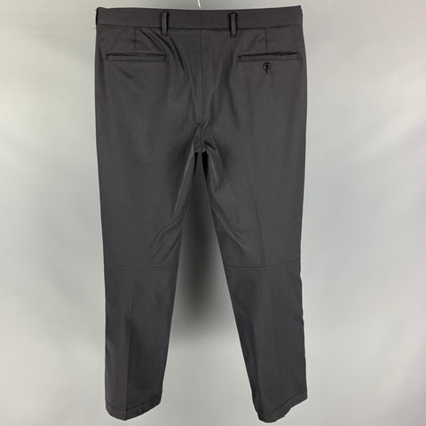 PRADA Size 36 Black Cotton Blend Zip Fly Dress Pants