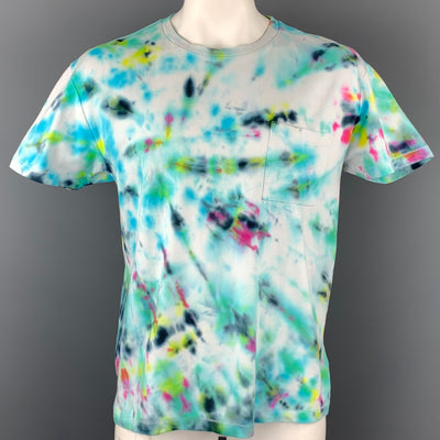 LEVI'S MADE & CRAFTED Size L Multi-Color Tie Dye Cotton Crew-Neck T-shirt