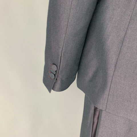VIKTOR & ROLF Size 42 Charcoal Silk Wool Tuxedo Suit