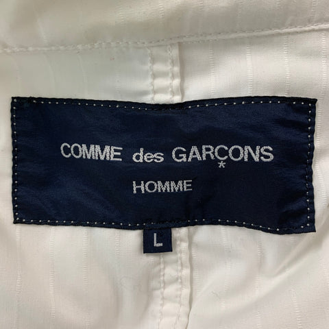 COMME des GARCONS HOMME Size L Solid Polyester Parka Coat